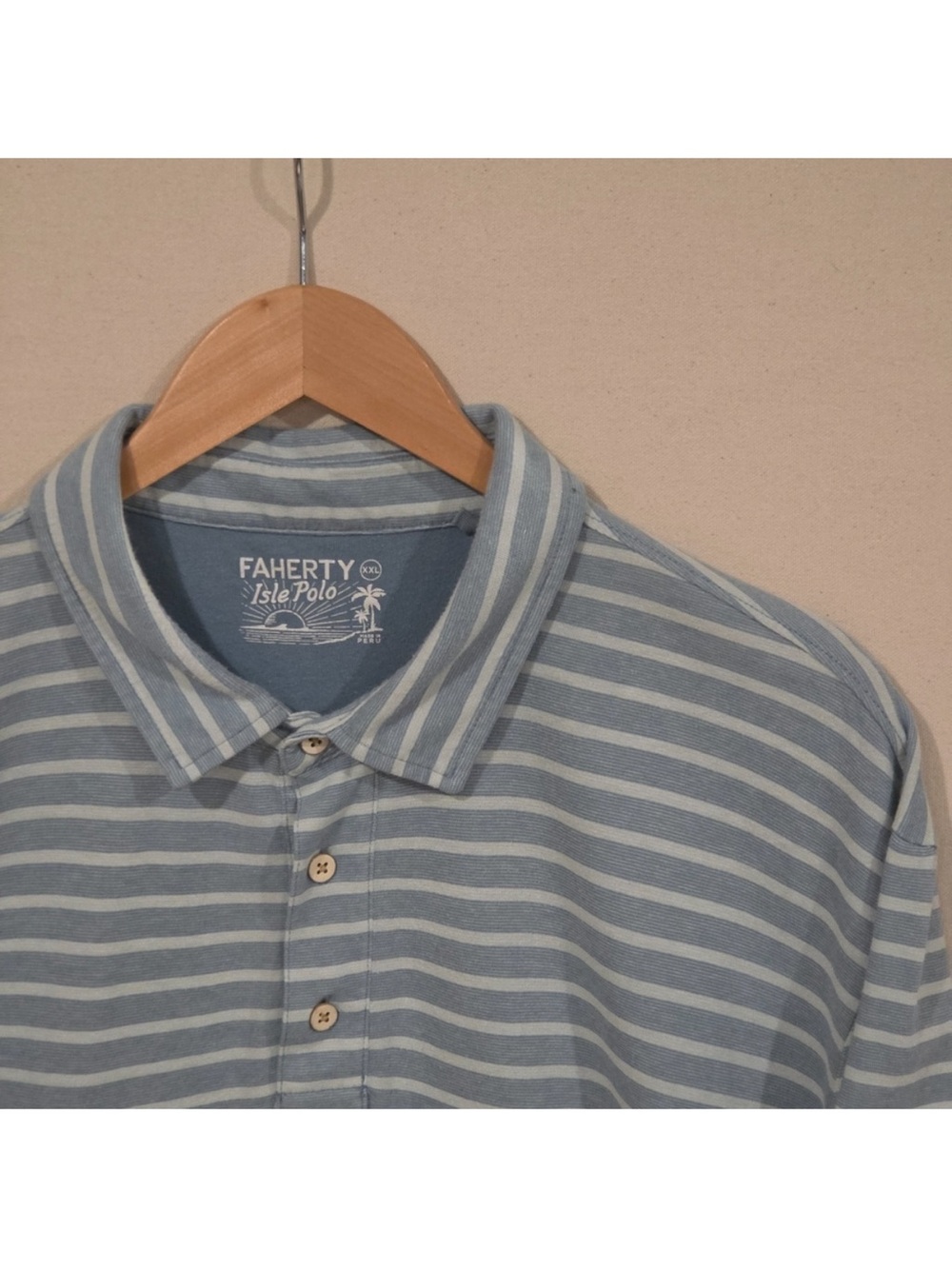 Faherty Isle Polo XXL